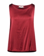 Manila Grace Womens Top Burgundy