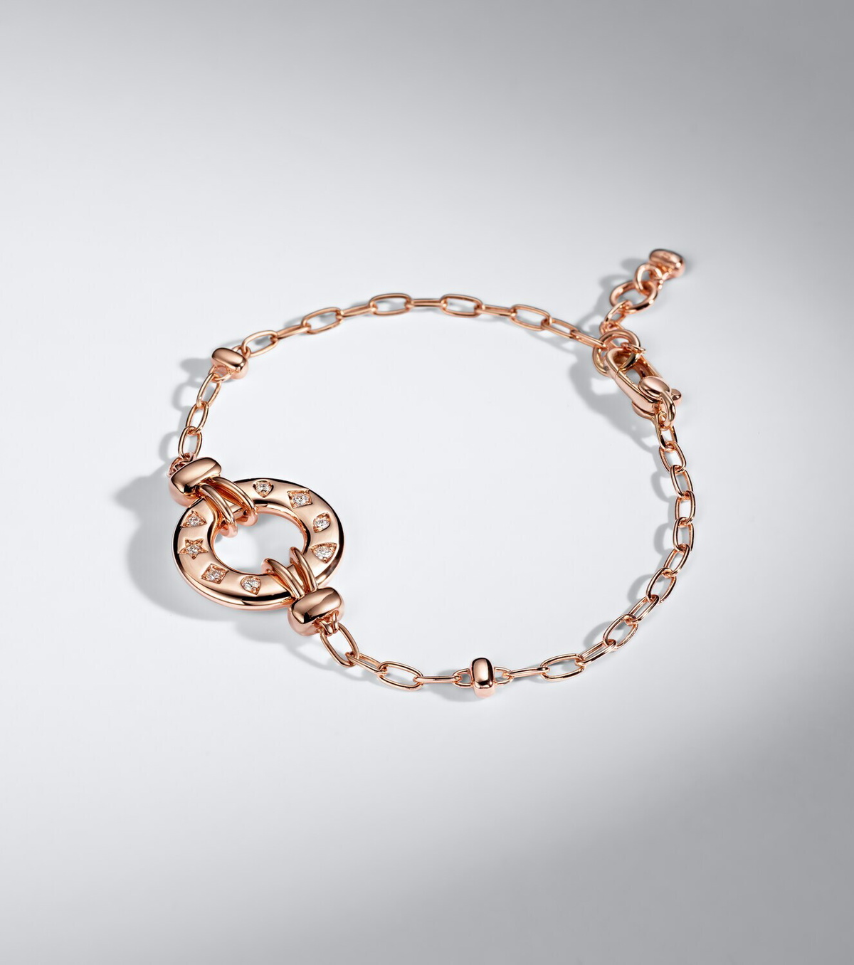 Pomellato Iconica 18kt rose gold bracelet with diamonds