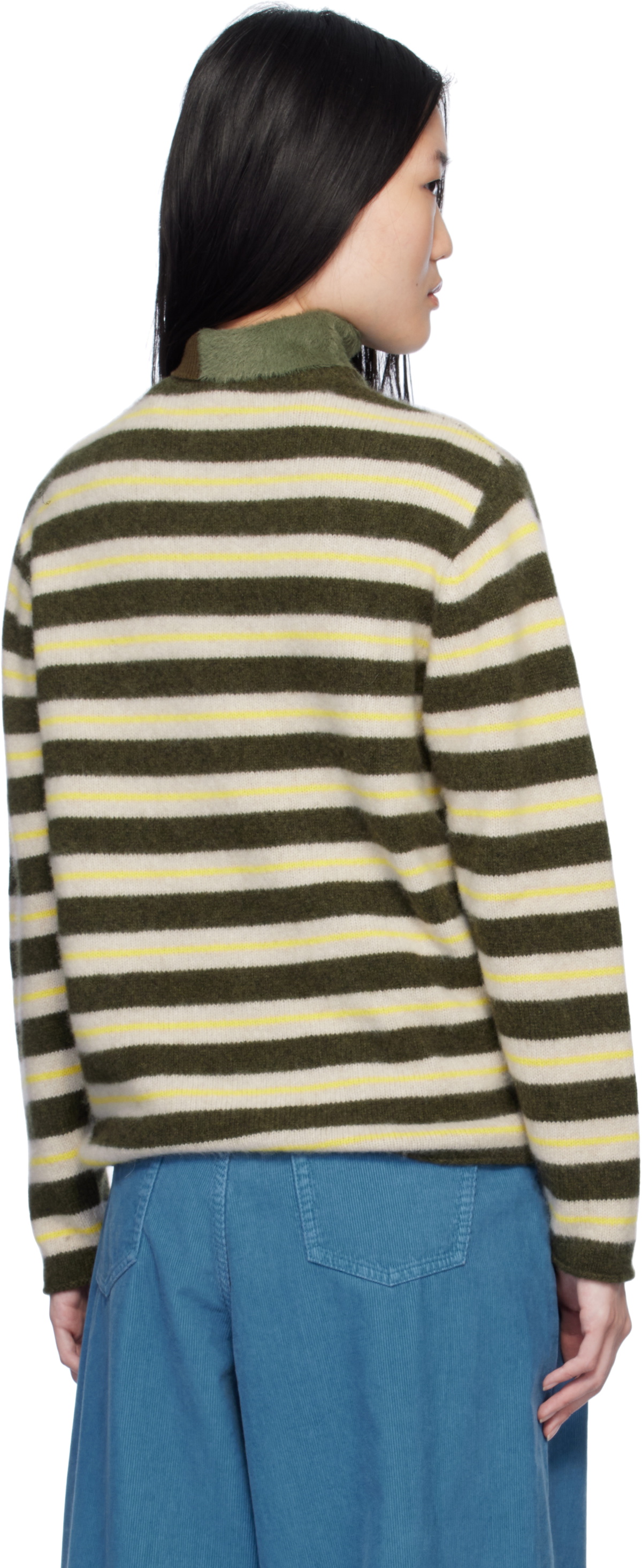 The Elder Statesman Multicolor Sinful Stripe Sweater