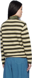 The Elder Statesman Multicolor Sinful Stripe Sweater