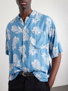 Remi Relief - Printed Woven Shirt - Blue