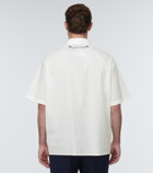 Gucci Embroidered cotton-blend shirt