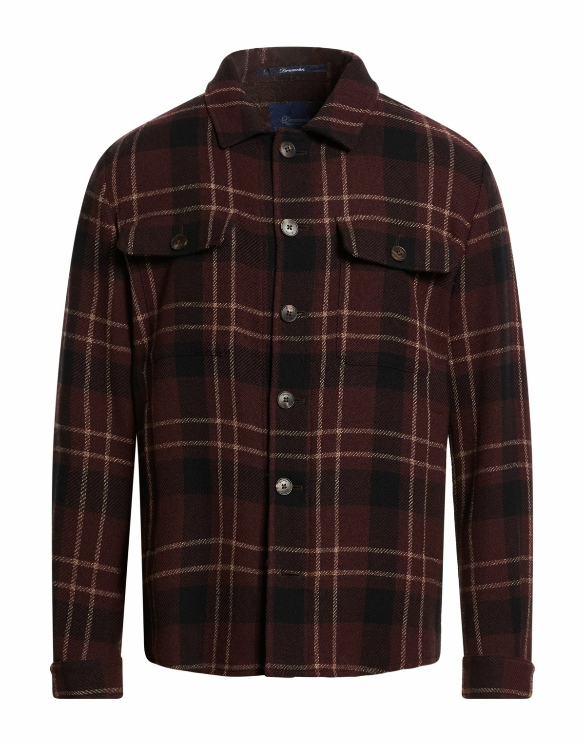 Drumohr Mens Shirt in Brown