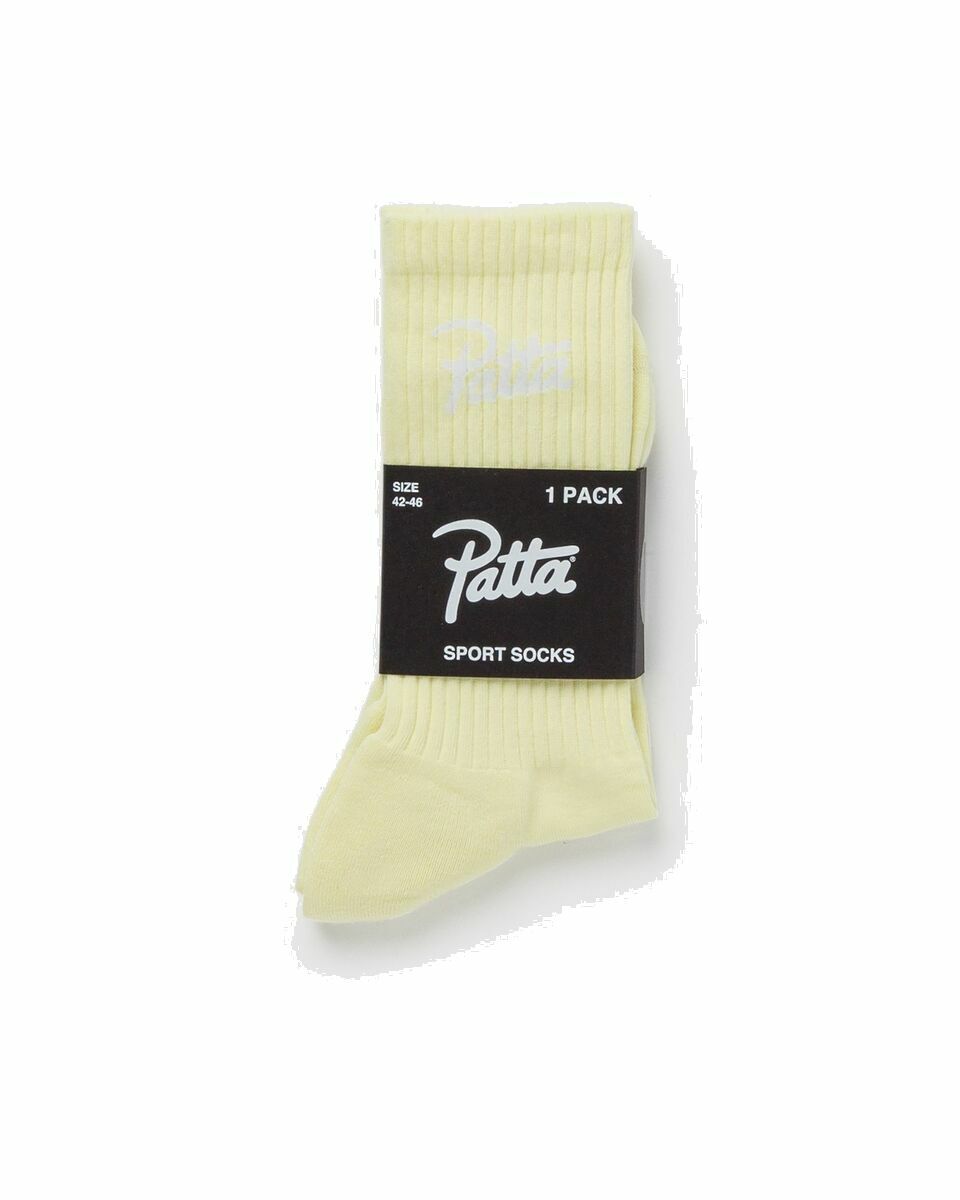 Photo: Patta Basic Sports Socks Yellow - Mens - Socks