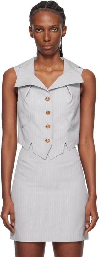 Photo: Vivienne Westwood Gray Meryl Waistcoat Vest