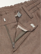Boglioli - Straight-Leg Woven Virgin Wool Trousers - Brown