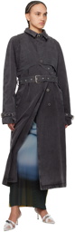Ottolinger Black Belted Trench coat