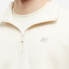 New Balance Men's NB Athletics 90's 1/4 Zip Mock Sweat in Greige