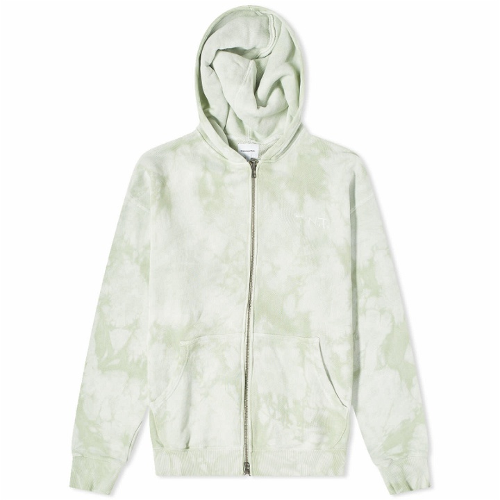 Photo: thisisneverthat Men's Dyed Zip Through Hoody in Light Sage