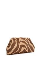Jimmy Choo Skylar Zebra-print Calf Hair Clutch - Brown - One Size
