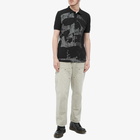 Fred Perry Men's x Pleasures Skull Polo Shirt in Black