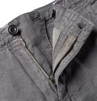 Hartford - Troy Slim-Fit Linen-Chambray Drawstring Trousers - Men - Gray