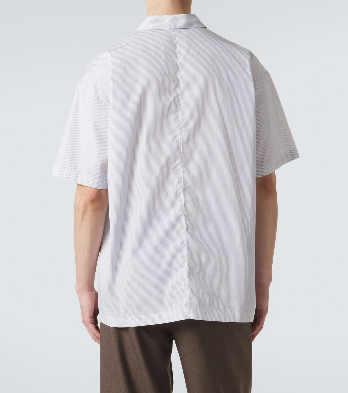 The Row Palone striped cotton shirt