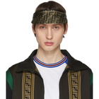 Fendi Brown Silk Forever Fendi Tie Visor