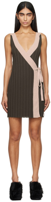 Photo: Eckhaus Latta Pink & Brown Twyla Minidress
