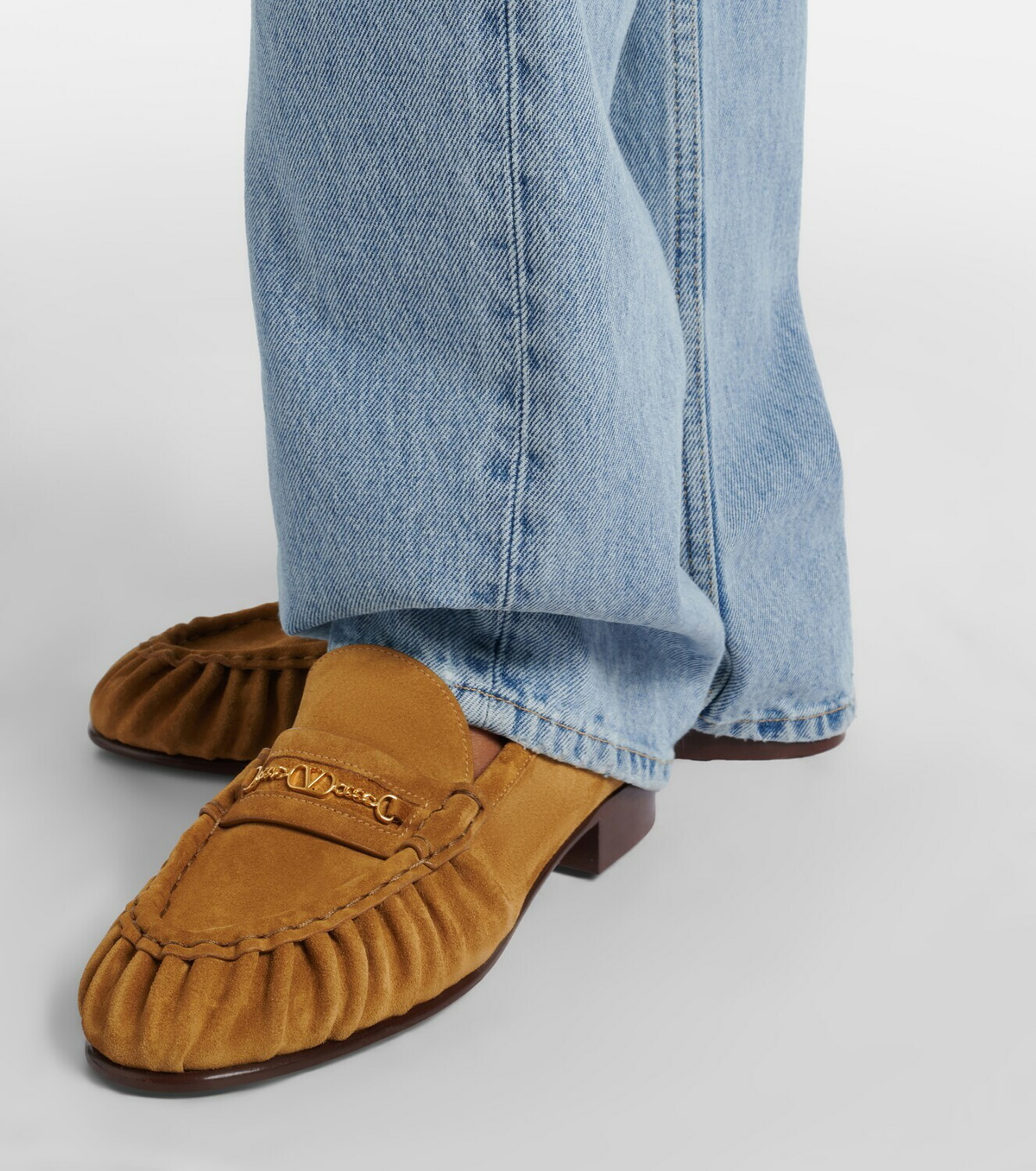 Valentino Garavani VLogo suede loafers