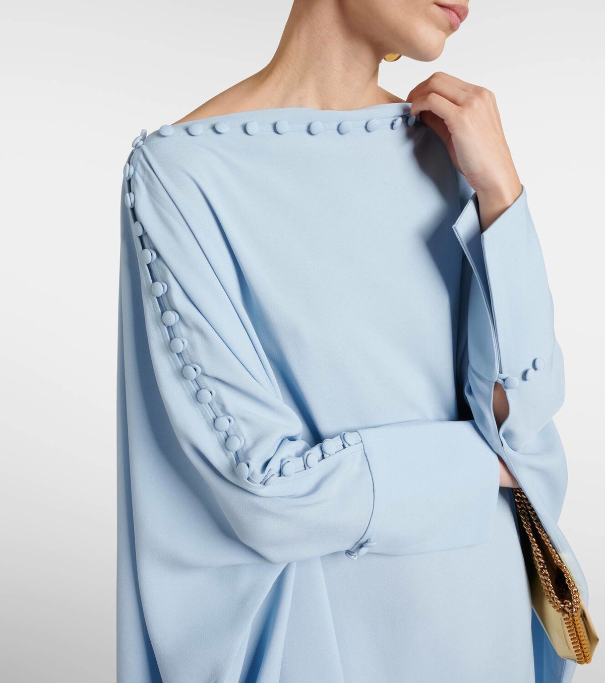 Taller Marmo Mila off-shoulder crêpe kaftan Taller Marmo