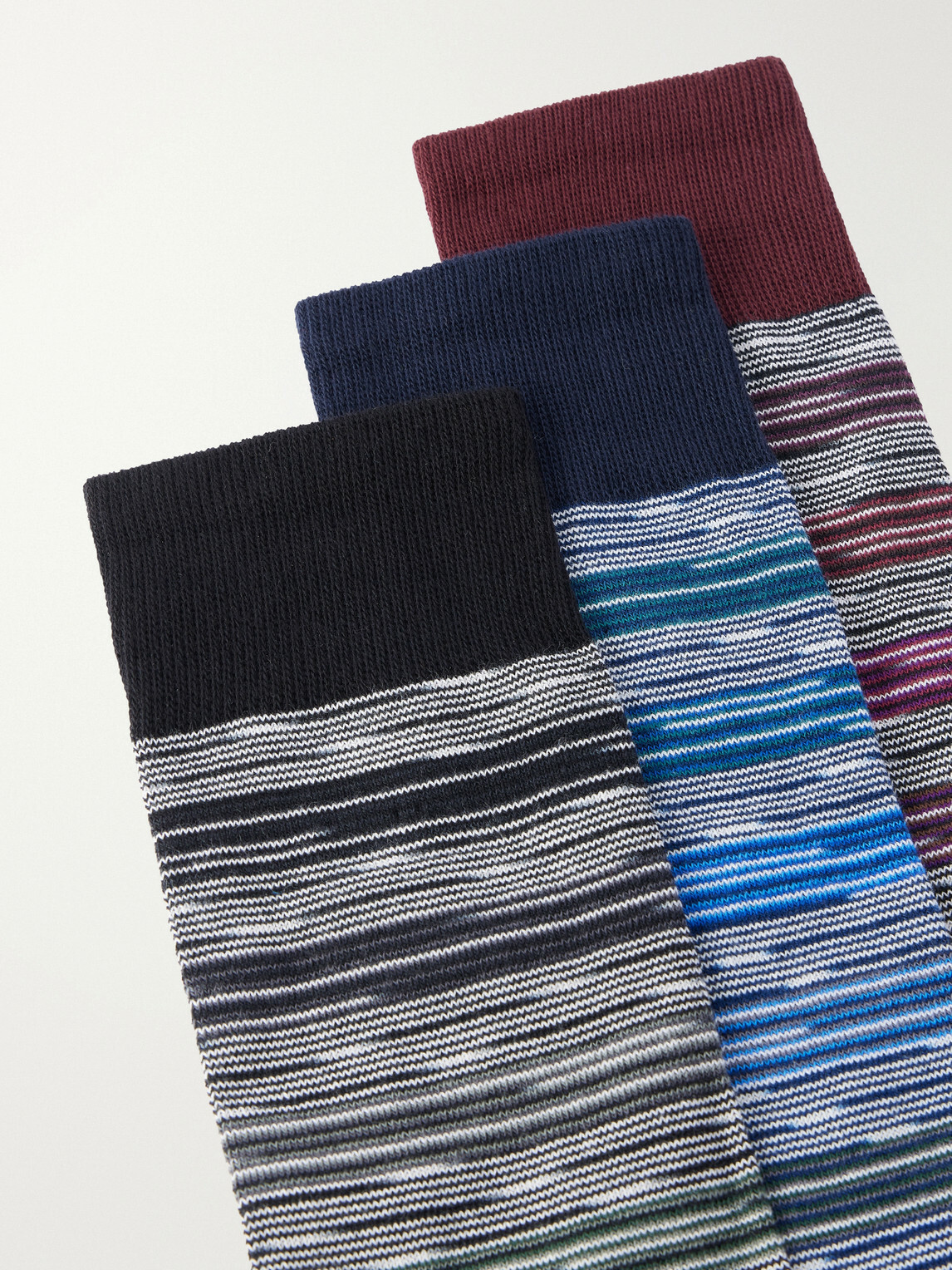Missoni - Three-Pack Space-Dyed Cotton-Blend Socks - Multi