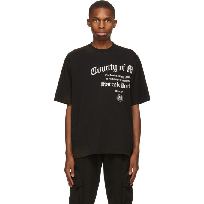 Photo: Marcelo Burlon County of Milan Black County Degree Over T-Shirt