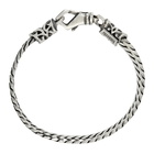 Emanuele Bicocchi Silver Foxtail Chain Bracelet