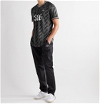 adidas Consortium - New Order SPEZIAL Logo-Appliquéd Printed Stretch-Jersey T-Shirt - Gray