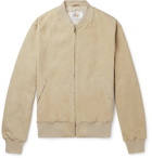 Golden Bear - Suede Bomber Jacket - Neutrals