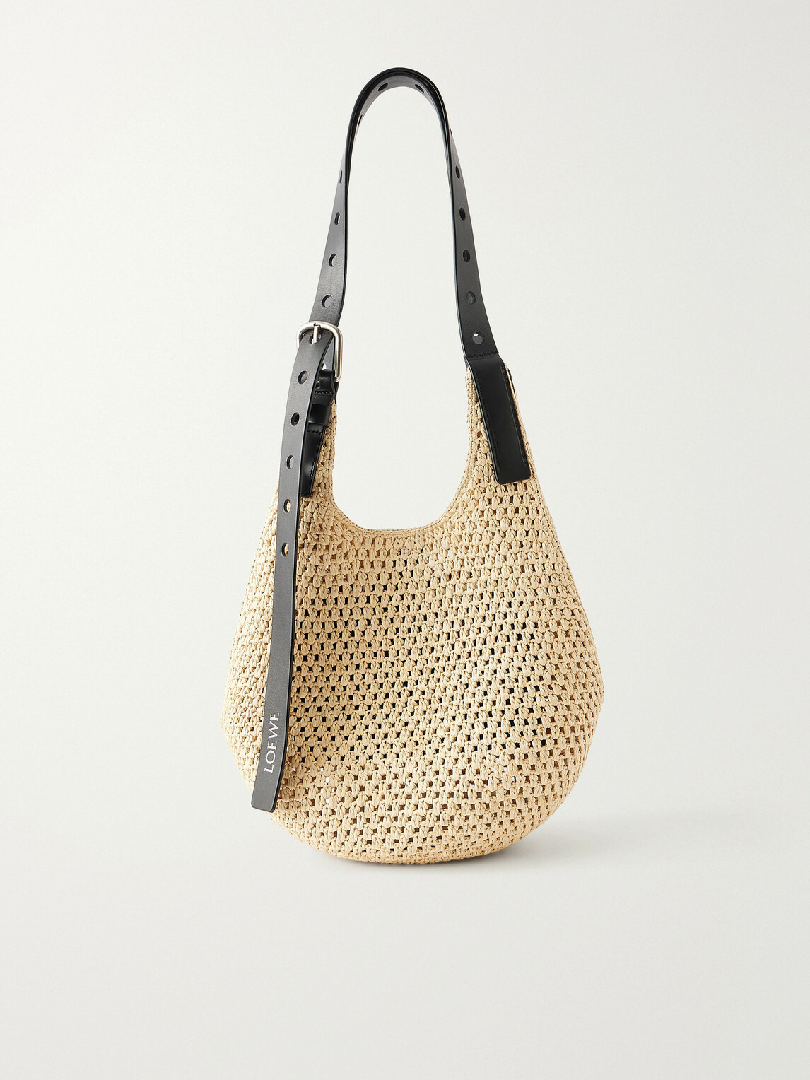 LOEWE - Paula's Ibiza Leather-Trimmed Woven Raffia Tote Bag