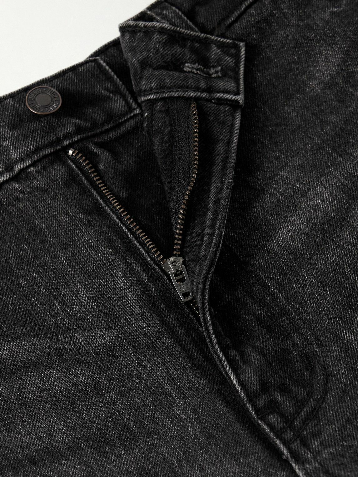 Nili Lotan - Carpenter Straight-Leg Cropped Jeans - Black