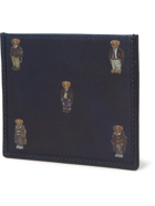 POLO RALPH LAUREN - Printed Leather Cardholder - Blue