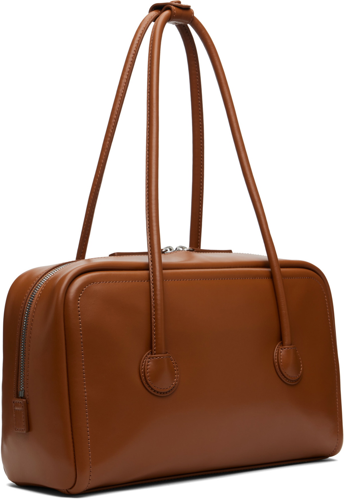 MARGESHERWOOD Brown Soft Boston Small Bag
