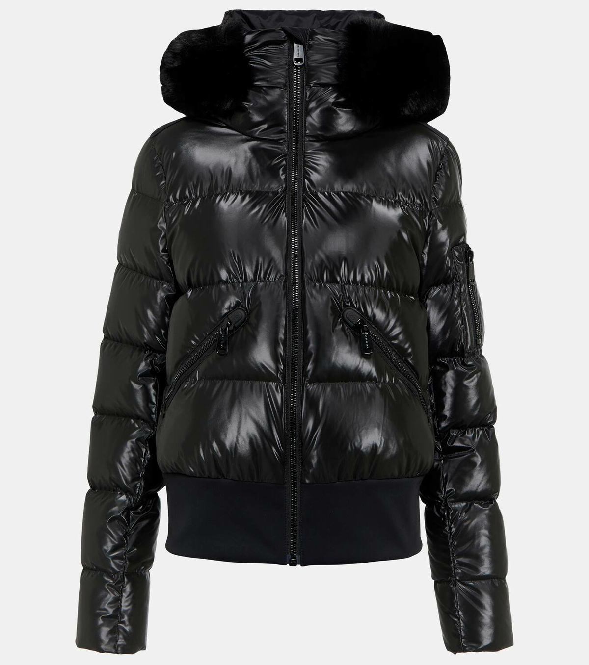 Goldbergh Stark faux fur-trimmed puffer jacket