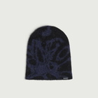 Oakley Men's Brushed Graphic Beanie in Pitch Black/Graphite