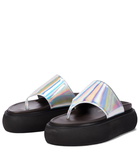 The Attico - Selene leather thong sandals