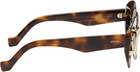 LOEWE Brown Cateye Double Frame Sunglasses