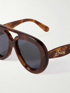 LOEWE - Curvy Aviator-Style Tortoiseshell Acetate Sunglasses