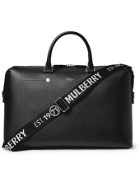 MULBERRY - Logo-Trimmed Full-Grain Leather Holdall - Black