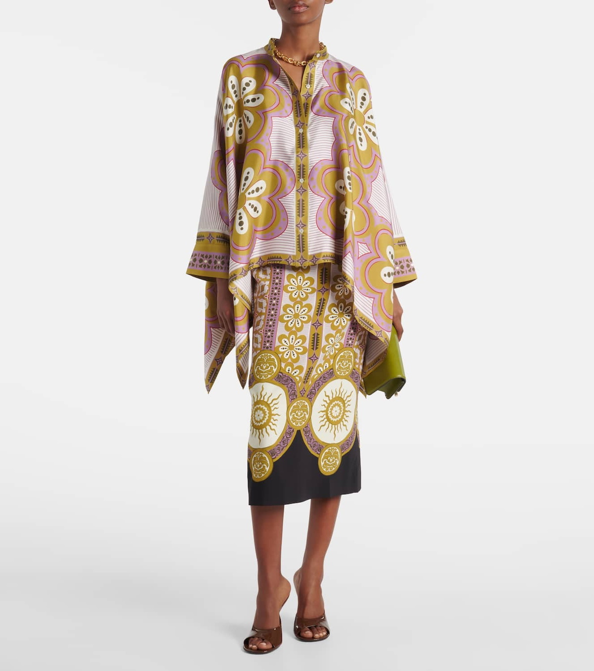 La DoubleJ Printed pencil skirt
