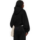 Fear of God ESSENTIALS Black Holiday Heavy Waffle 90s Hoodie
