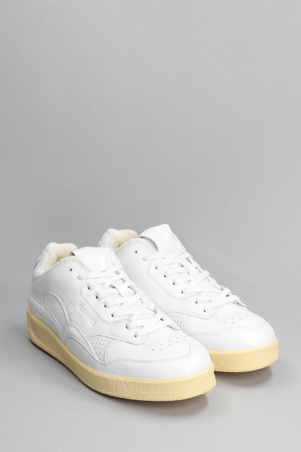 Jil Sander White Leather Sneakers Jil Sander
