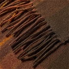 Kestin Men's Dunbar Tartan Scarf in Peat/Rust Check