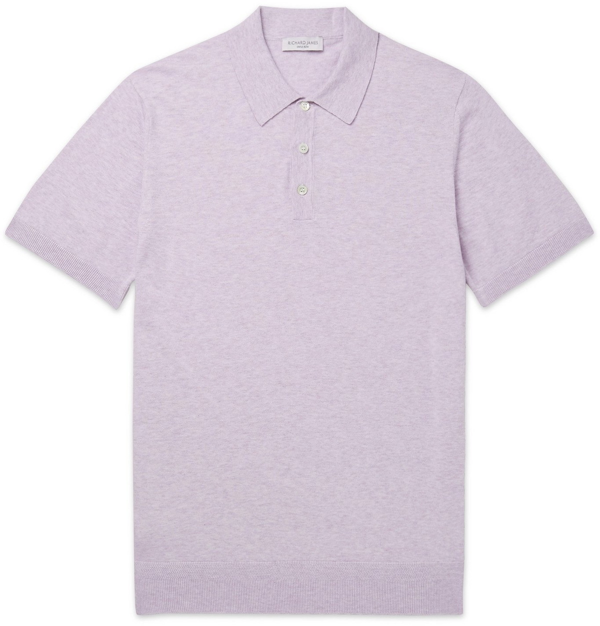 Richard James - Slim-Fit Cotton Polo Shirt - Purple Richard James