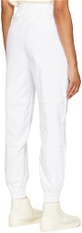 Nike White Twill Sportswear Lounge Pants