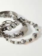 Peyote Bird - Set of Three Sterling Silver Bracelets