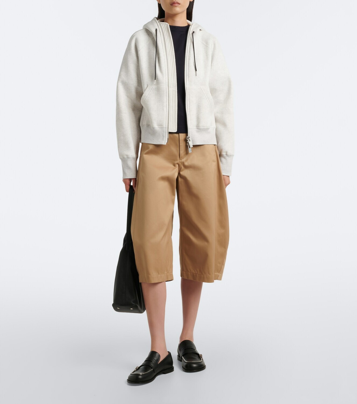 Sacai Cotton jersey hoodie