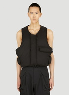 Pillow Sleeveless Jacket in Black