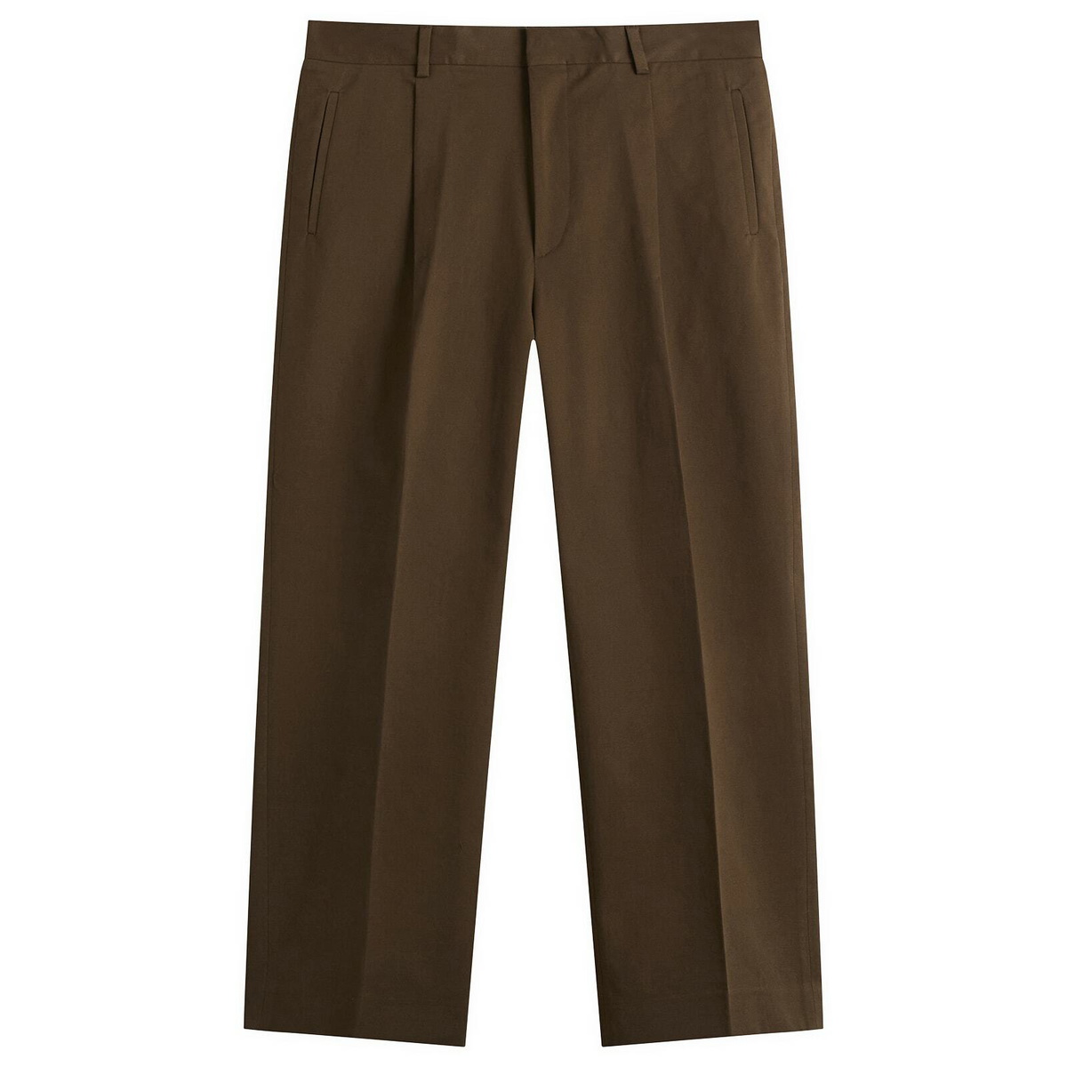 Le Père Men's Pleated Trousers in Brown
