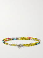 PEYOTE BIRD - Lavida Sterling Silver Multi-Stone Beaded Wrap Bracelet