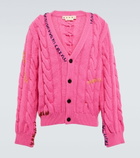 Marni - Cable-knit wool cardigan