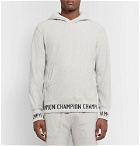 Todd Snyder Champion - Logo-Jacquard Loopback Cotton-Jersey Hoodie - Gray