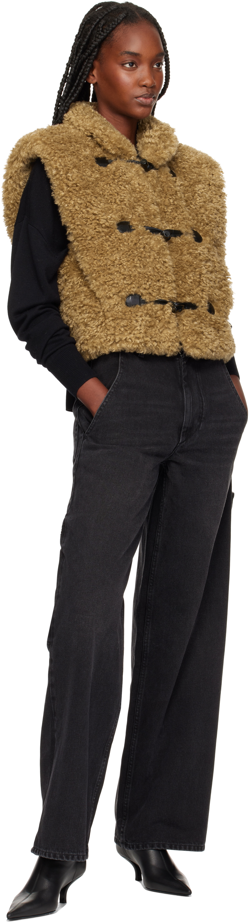 Isabel Marant Etoile Tan Alisa Vest Isabel Marant Etoile